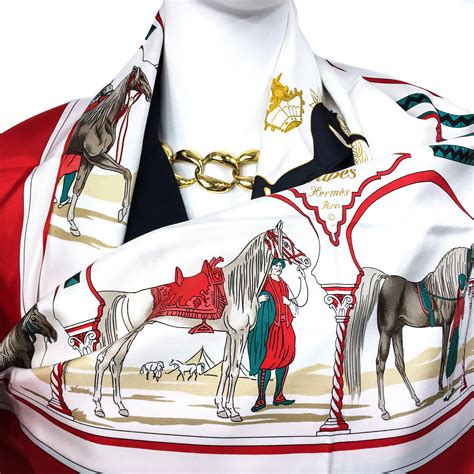 Hermes Silk Scarf Chevaux Arabes Special Issue RARE 